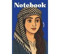 Notebook: Kurdish sheperdess (Berîvan) cover: Lined Journal for Writing, Sketching, School, or Gifts. Middle Eastern Folk Art Inspired.