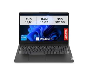 Notebook Lenovo V15 G4 IRU 15.6" i5-13420H 3.4GHz RAM 16GB-SSD 512GB NVMe-Win 11 Prof Black (83A100A6IX) Marca Lenovo