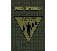 Notebook Lined 4x6 Field Notebook with Date and Numbered Pages Desert Night Camouflage