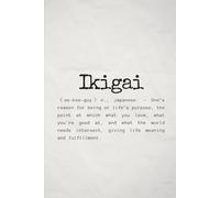 Notebook Lined Journal - Ikigai - 125 Pages - Large 6x9 inches: Precious Words - Gift Idea - Stationery