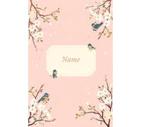 Notebook: Lined Journal with Cherry Blossoms & Birds - Ruled Notebook for School, Work & Notes