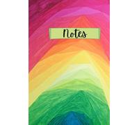 Notebook Lined - Rainbow Pyramid Abstract Art Cover | 160-Page A5 Hardcover/Paperback Book for Note Taking