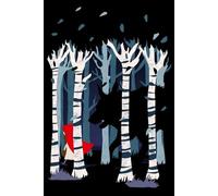 Notebook: Little Red And The Wolf, 100 pages 6 x 9 Wide Ruled Lined Pages Journal Diary, Great Gift For Kids, Teens, Teacher And The Fairy Tale Lover