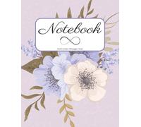 Notebook: Luxury inspired Journal/Notebook | Aesthetic Floral Design | Perfect Notebook for Office, School or Home | Great Gift for Her | 100 Pages | Lined White Pages | 8.5x11 inches