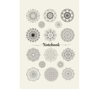 Notebook: Mandala style lined/ruled for notes, journalling and recipes