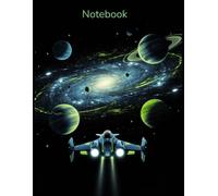 Notebook: Music Manuscript Journal for School and College - 8.5 x 11 inches with a Galactic Space Cover