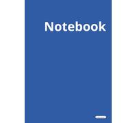 Notebook: Narrow Ruled Writing Notebook with Margin Line | 150 Pages | Glossy Blue Soft Cover | 8.27 × 11.69 Inches | Blue Cover