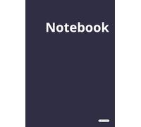 Notebook: Narrow Ruled Writing Notebook with Margin Line | 150 pages | Glossy DARK BLUE Soft Cover | 8.27 x 11.69 Inches | Dark Blue Cover