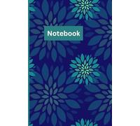 Notebook: notebook journal 6x9inch, vintage blue floral composition notebook, floral composition notebook