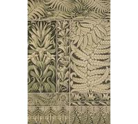 Notebook - Ornamental Art Nouveau Ferns & Flowers: Lushly detailed in soft green tones