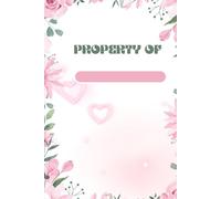 Notebook/Personal Journal with fresh floral background for all age groups
