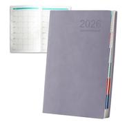 Notebook Planner - 2026 A5 Bloc de notas para notas, estado físico, viajes, universidad, escuela y organización empresarial, papelería portátil para seguimiento diario, productividad personal