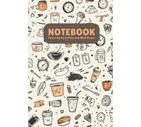 Notebook: Powered by Coffee and Mild Panic: A funny graph paper notebook for overthinkers, caffeine lovers, and professionals on the edge