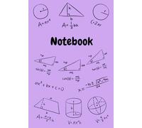 Notebook: Purple Maths Formula Themed Lined Journal, 120 Pages, Ideal for Students and Mathematicians, 6 x 9 in (A5)