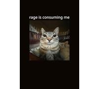 notebook - Rage is Consuming Me Silly Cat Meme: 6"x"9 notebook/journal with 100 lined pages to write in