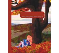 Notebook "Reading in Fall": Autumn Foliage journal perfect for note taking leaves girl reading 110 pages paper back