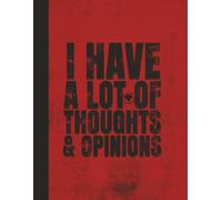 Notebook: Red Bold Journal | 8.5 x 11, 120 Pages | Unfiltered Planner for Opinionated People, Big Thinkers & Outspoken Voices