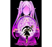 Notebook: Sad Anime Girl, 100 Pages 6 x 9 Wide Ruled Lined Pages Journal Diary For Students, Teens, and Fantasy Anime Lovers