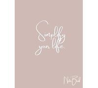 Notebook Simplify: Cool Citation Themed Journal, 100 pages, ideal for Mom, Dads, kids, students and professionals, artists and journal enthusiasts.