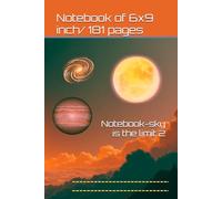 Notebook-sky is the limit 2: Notebook of 6x9 in/ 181 pages