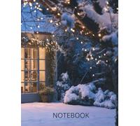 Notebook: Snowy House Winter Notebook for Everyday Notes: A4 Grid Journal with Peaceful Winter Scenery /Calming Winter Cottage Notebook in Soft Tones (Winter Themes)