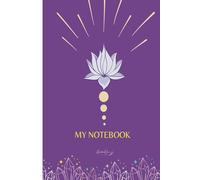 Notebook Softcover Lotus Flower Quaderno per Appunti, Diario, Quaderno a Righe, Formato A5, Quaderno Copertina Morbida, 80 Pagine a Righe.: Tema Fiori di Loto Viola.