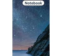 Notebook: Space Themed Hardcover Notebook- Lined Journal for Writing, School, Office, and Daily Notes, 160 Pages for Women & Men