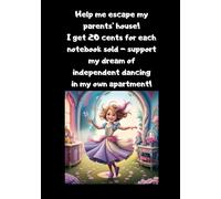 Notebook squared grid 50-sheet, 100 pages, squared paper, format A5, glossy cover, make my dream come true, independent dancing (Help me escape my parent's house)