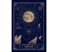 Notebook Starnotes: little blue notebook with star and moon design