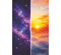 Notebook - Sunrise & Starlight: The Parallels Collection - Artistic Design, 150-Page Cream-Paper plus 2026 Calendar