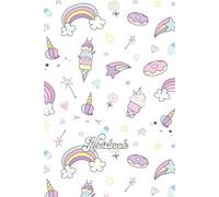 Notebook: Sweet Pastel Unicorns Kawaii Ice Cream Dreams Lined Notebook Journal