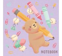 Notebook: Teddy's Back to School with Fluffy Friends | Cute Lined Paper Journal for Kids | 8.5x8.5” Composition Book | 100 Pages