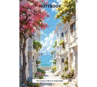 NOTEBOOK: The Beauty of Life is in Small Details: Anime Aesthetic Coastal Town Journal for Teens and Girls