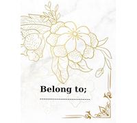 Notebook: This 8.5x11 inch lined notebook features elegant gold floral covers, high-quality paper for smooth writing, and well-defined lines for ... for notes, sketches, or planning with style.