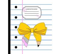 Notebook US School jaune - Carnet ligné kawaii | Format 7.5x9.25” | Pages lignées | Édition US school | Papeterie esthétique: Carnet inspiré des ... pour les cours, les notes ou le journaling !