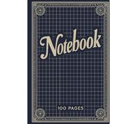 Notebook Vintage - Cahier Quadrillé A5| 100 Pages | Carnet de Notes, Journal Scolaire, Cahier de Math & Sciences | Design Élégant Classique