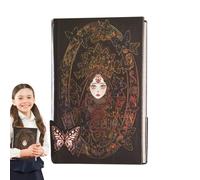 Notebook vintage, cuaderno estético | Estampado caliente creativo Estilo gótico Fine Notepad,Notebook Goth para estudio de trabajo, 256 páginas, revistas para escribir mujeres para hombres que
