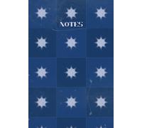Notebook Vintage: Notebook Journal in a blue colour vintage with stars