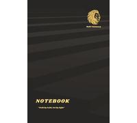 Notebook "Walk by Faith and Not by Sight": Bold Visionary | 6x9 Lined Notebook