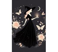 Notebook with 80 illustrated and lined pages - Witch