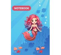 notebook with a mermaid A4 zeszyt z syrenką A4: school notebook mermaid and sea motive , zeszyt szkolny z motywem morza i syrenki