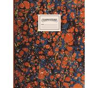 Notebook with a red marble pattern: College Ruled 110 Pages - 7.5" x 9.25": Perfect gift for adults and childrens