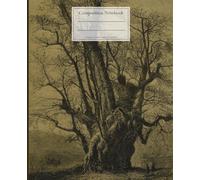 Notebook with a stylish illustration of an old romantic tree: College Ruled, 7.5 x 9.25 Inches, 110 pages