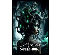 Notebook: With a wide line, with the Medusa design, for boys, children, students, teenagers, for back to school, home and college