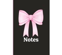 Notebook with Bow cover. 100 pages lined. Charming twist to the everyday writing pad.: Girly Notebook, Cute purse notebook