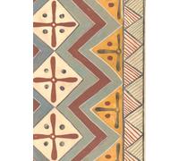 Notebook with Ceiling Tile Design from the Tomb of Qenamun: 7x10”, College Ruled, 150 Pages - Ancient Egyptian Geometric Art Journal