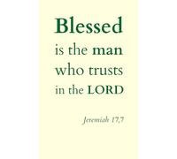 Notebook with large squares for notes, writing, and reflections: Blessed is the man who trusts in the Lord. (Jeremiah 17:7)