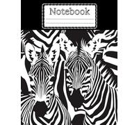 Notebook: Zebra Journal for note taking;8.5 x 11 inch ;100 dotted pages