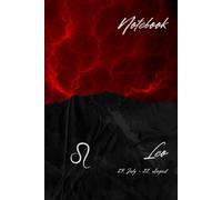 Notebook Zodiac Spirit Premium, Leo, Elements Design: grid notebook, 160 pages, Zodiac Sign Leo, hardcover