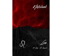 Notebook Zodiac Spirit Premium, Leo, Elements Design: grid notebook, 320 pages, Zodiac Sign Leo, hardcover